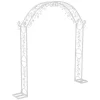 Buer, Spalier, Lysthuse Uden Tag^Metal Bryllupsbue, Elegant Design, Solid Konstruktion,XXL, Mælkehvid