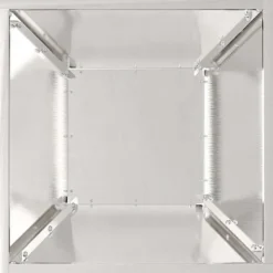 Krukker & Plantebeholdere^Metal have skål plantekasse - Elegant design til udendørs brug | Størrelse: 35x35x15 cm | Farve: Sølv