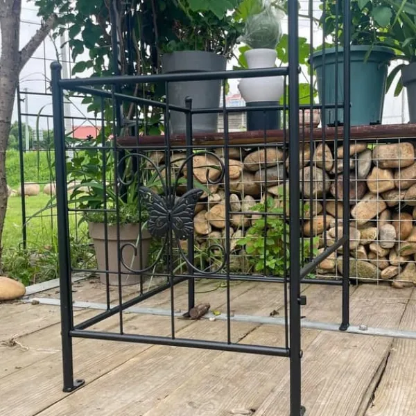 Buer, Spalier, Lysthuse Uden Tag^Metal havebue til klatreplanter, holdbar sort bue til roser og vinstokke, perfekt til bryllup, fest og have 7,15 fod
