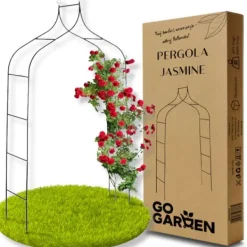 Clearance Metal havepergola til blomster, roser, klatreplanter, støtte, bue, ankre, have Buer, Spalier, Lysthuse Uden Tag