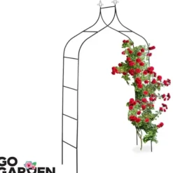 Clearance Metal havepergola til blomster, roser, klatreplanter, støtte, bue, ankre, have Buer, Spalier, Lysthuse Uden Tag