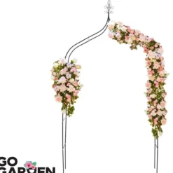 Clearance Metal havepergola til blomster, roser, klatreplanter, støtte, bue, ankre, have Buer, Spalier, Lysthuse Uden Tag