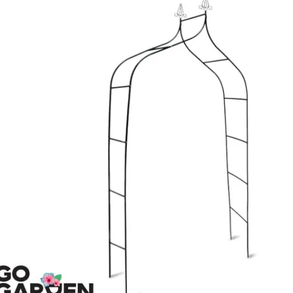 Clearance Metal havepergola til blomster, roser, klatreplanter, støtte, bue, ankre, have Buer, Spalier, Lysthuse Uden Tag