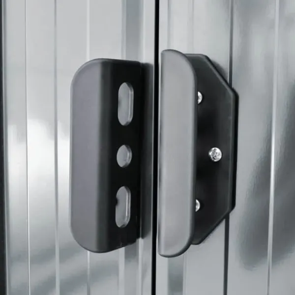 Discount Metal haveskur med ventilationsåbninger - Opbevaringsskur | Farve: Grå Skure, Garager & Carports