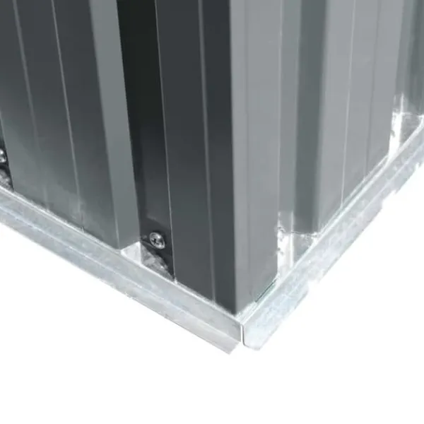 Discount Metal haveskur med ventilationsåbninger - Opbevaringsskur | Farve: Grå Skure, Garager & Carports