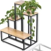Clearance Metal stående blomsterstativ til blomster, planter, potter, industriel hylde 68 Plantestativer