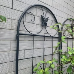 Krukker & Plantebeholdere^Metalgitter 2-pak til klatreplanter, støtte til potteplanter, stueplanter, blomster, grøntsager og havedekoration indendørs/udendørs