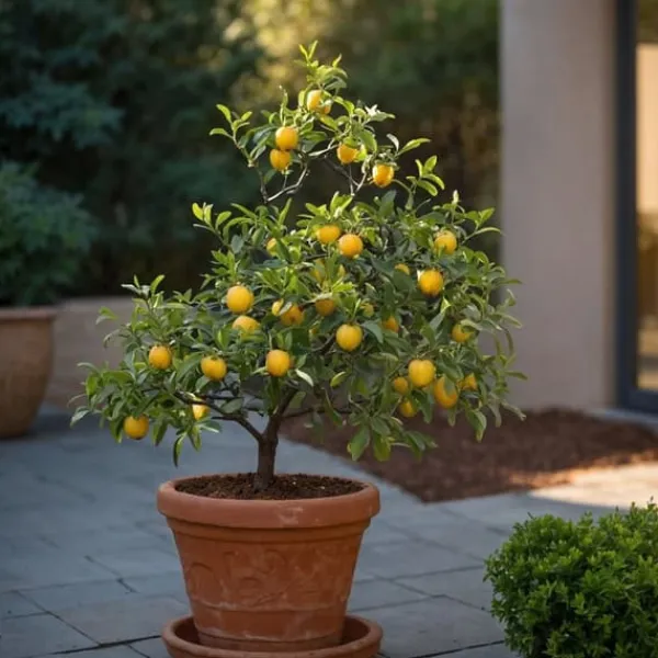 Sale Middelhavet frugttræ - Sæt med 8 - Citrus, ficus, olea - Højde 25-40cm - ⌀9cm Træ