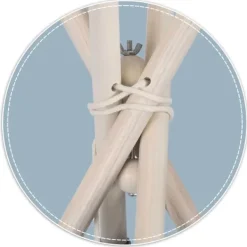 Best Miljøvenlig Tipi-Telt Stabilisator - Holdbart Træ & Metal Legeteltstøtte Telte & Lysthuse