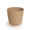 Online Milly Round Eco Wood-natur urtepotte Krukker & Plantebeholdere