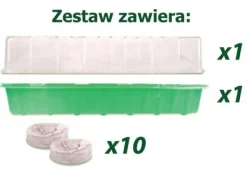 Best Mini drivhus og kokosnøddeskiver 25x12x7cm kimplantesæt Kit Til Plante- & Urtedyrkning