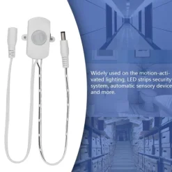 Clearance Mini PIR infrarød bevægelsessensor til LED-strimmel - hvid, 5A, DC 6-24V Bevægelsesdetektorer