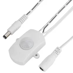 Clearance Mini PIR infrarød bevægelsessensor til LED-strimmel - hvid, 5A, DC 6-24V Bevægelsesdetektorer