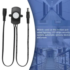 Discount Mini PIR infrarød bevægelsessensor til LED-strimmel - sort, 6-24V, 5A Bevægelsesdetektorer