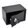 Pengeskabe^Mini Safe, Nøglebetjent Lås, Vægmonteret Design,sort