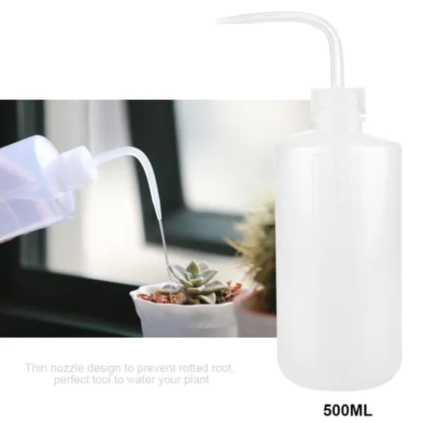 500ml plastik vandflaske til sukkulenter med smal mund og skalamærke Vanding