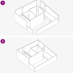 Outlet Moderne blomsterkrukke i stål - UV-resistent og holdbar | Størrelse: 100x100x50 cm | Farve: Antracit Krukker & Plantebeholdere