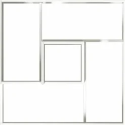 Krukker & Plantebeholdere^Moderne blomsterkrukke i stål - Indendørs & udendørs | Farve: Hvid | Størrelse: 80x80x50 cm