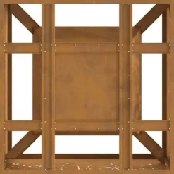 Pejse^Moderne bålsted i forvitret stål - Firkantet ildsted | Størrelse: 60x60x30 cm
