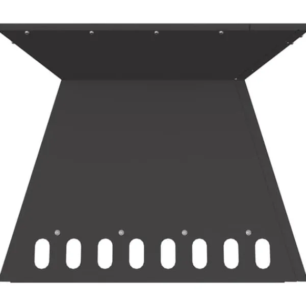 Clearance Moderne bålsted i koldvalset stål - Firkantet design | Størrelse: 48 x 48 x 40 cm | Farve: Sort Pejse
