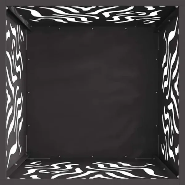Pejse^Moderne firkantet bålsted i koldvalset stål | Størrelse: 40x40x40 cm | Farve: Sort
