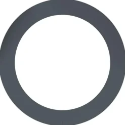 Buskads^Moderne flad træring i stål - Dekorativ rund krukke | Diameter: Ø90/120 cm | Farve: Antracit
