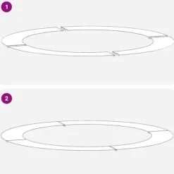 Buskads^Moderne flad træring i stål - Dekorativ rund krukke | Diameter: Ø90/120 cm | Farve: Antracit