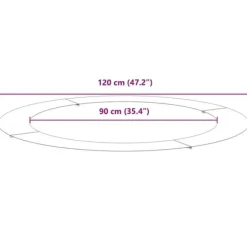 Buskads^Moderne flad træring i stål - Dekorativ rund krukke | Diameter: Ø90/120 cm | Farve: Antracit