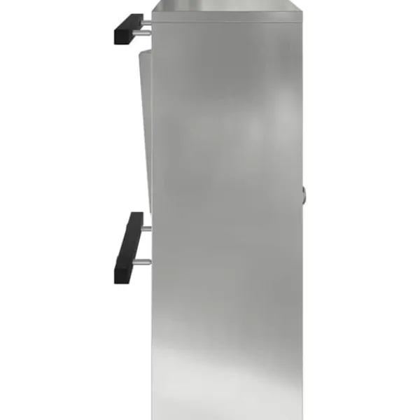 Online Moderne galvaniseret stål postkasse - Rektangulær design | Farve: Sort | Størrelse: 30x23x55 cm Postkasser & Brevindkast
