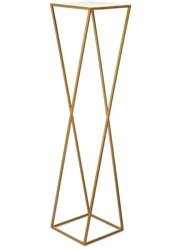 Plantestativer^Moderne guld stående blomsterstand 100cm