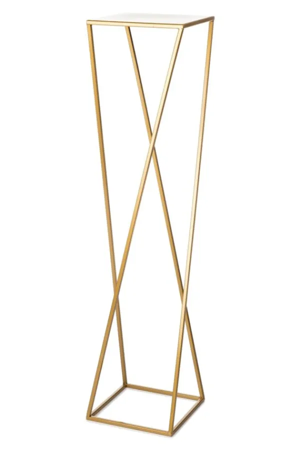 Plantestativer^Moderne guld stående blomsterstand 100cm