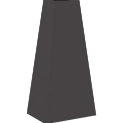 Moderne kegleformet bålsted i koldvalset stål | Farve: Sort | Størrelse: 50x35x100 cm Brændeovne