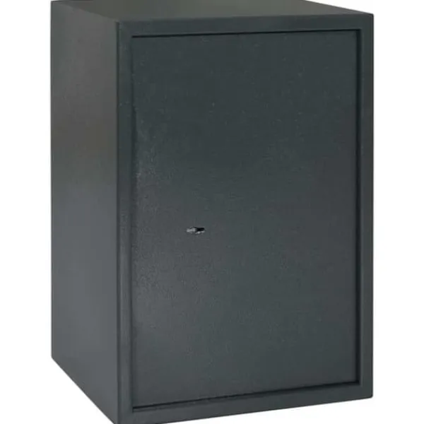 Clearance Moderne metal sikkerhedsboks med lås | Størrelse: 31x35x50 cm | Farve: Grå Pengeskabe