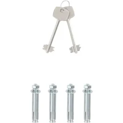 Clearance Moderne metal sikkerhedsboks med lås | Størrelse: 31x35x50 cm | Farve: Grå Pengeskabe