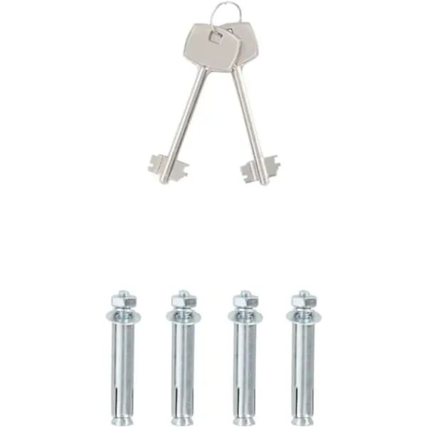 Clearance Moderne metal sikkerhedsboks med lås | Størrelse: 31x35x50 cm | Farve: Grå Pengeskabe
