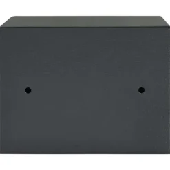 Pengeskabe^Moderne metal sikkerhedsboks med lås - Indendørs opbevaring | Størrelse: 17x23x17 cm | Farve: Grå