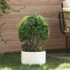 New Moderne plante stativ i holdbart stål til indendørs og udendørs brug | Farve: Hvid | Størrelse: 30 x 30 x 20 cm Krukkeplanter Indendørs
