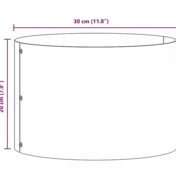 Sale Moderne plante stativ i stål - 5 stk | Farve: Hvid | Størrelse: 30x30x20 cm Krukkeplanter Indendørs
