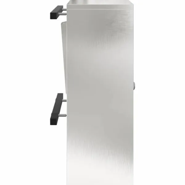 Postkasser & Brevindkast^Moderne postkasse i rustfrit stål - Rektangulær | Farve: Sort | Størrelse: 30x23x55 cm