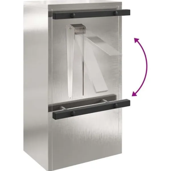 Postkasser & Brevindkast^Moderne postkasse i rustfrit stål - Rektangulær | Farve: Sort | Størrelse: 30x23x55 cm