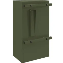 Postkasser & Brevindkast^Moderne postkasse i stål - Rektangulær olivengrøn | Størrelse: 30x23x55 cm