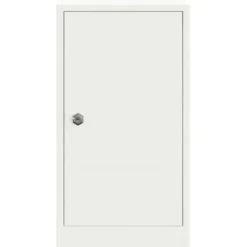 New Moderne postkasse i stål - Rektangulær design | Farve: Hvid | Størrelse: 30x23x55 cm Postkasser & Brevindkast