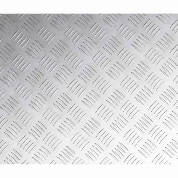 Sale Moderne Skridsikre Aluminium Checker Plader - 2 Stk | Størrelse: 60x50 cm | Farve: Sølv Pejse