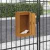 Clearance Moderne stål postkasse - Rektangulær design | Farve: Rusten | Størrelse: 30x23x55 cm Postkasser & Brevindkast