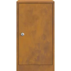 Clearance Moderne stål postkasse - Rektangulær design | Farve: Rusten | Størrelse: 30x23x55 cm Postkasser & Brevindkast
