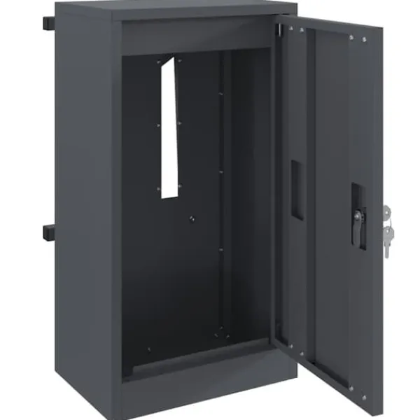 Hot Moderne stål postkasse - Sikker og vandafvisende | Farve: Antracit | Størrelse: 30x23x55 cm Postkasser & Brevindkast