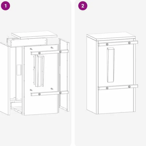 Hot Moderne stål postkasse - Sikker og vandafvisende | Farve: Antracit | Størrelse: 30x23x55 cm Postkasser & Brevindkast