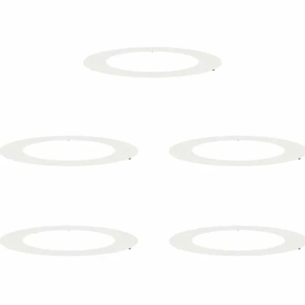 Best Moderne Træ-Ringe - Dekorative Stålkrukker | Størrelse: Ø60/90 cm | Farve: Hvid Buskads