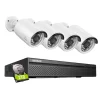 Online 8MP CCTV Overvågningssystem, PoE, Smart Detektion, To-Vejs Lyd,4 stykker 2TB Sikkerhedsmonitorer & Videokameraer