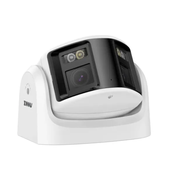 Sikkerhedsmonitorer & Videokameraer^6MP Dobbelt-Objektiv Sikkerhedskamera, 180° Vidvinkel, AI Menneskegenkendelse,8MP-V2